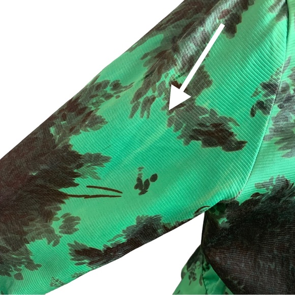 Vintage 40s 50s Dotti Original Green Floral 2 pc Suit Jacket & Skirt Set - Picture 11 of 14